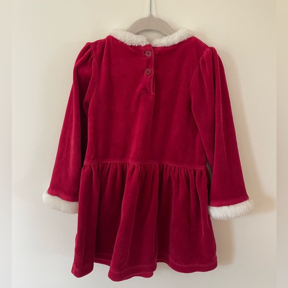 Festive velvet Gymboree Santa style Dress Size 4T - Picture 2 of 6